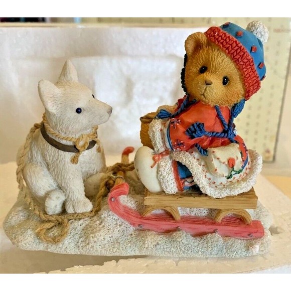 2 Enesco Cherished Teddies - Girl Bear With Doll Ornament 625434 & Erica 176028 - Picture 4 of 12